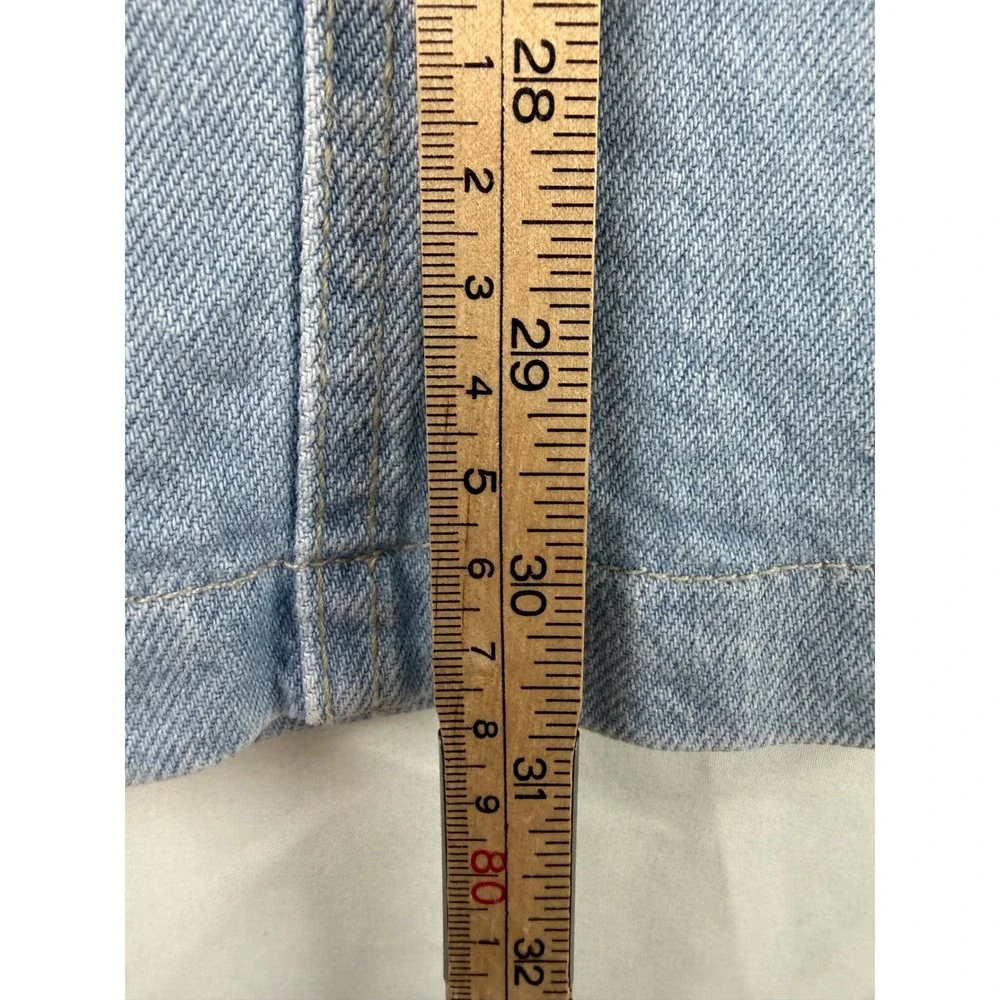 Levi Strauss Signature Womens Light Wash Denim Midi Skirt Blue Size S Seamed - Picture 2 of 8